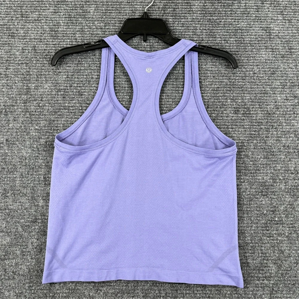 Lululemon Swiftly Tech Tank Top Womens 8 Lavender Racerback Seamless Workout